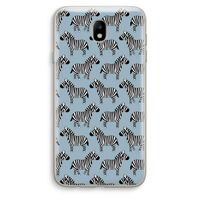 Zebra: Samsung Galaxy J7 (2017) Transparant Hoesje