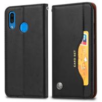Knead huidtextuur horizontale Flip lederen case voor Galaxy A20e met foto frame & houder & kaartsleuven & portemonnee (zwart)