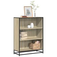 Boekenkast 80,5x35x107,5 cm bewerkt hout sonoma eikenkleurig