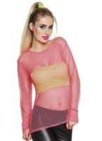 Fishnet shirt pink