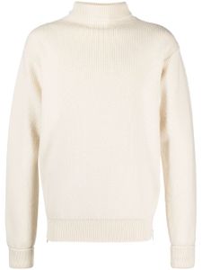 Jil Sander pull en laine à col roulé - Blanc