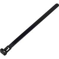 TRU COMPONENTS TC-13340648 TC-RT-150-7.6-B Kabelbinder 150 mm 7.6 mm Zwart Hersluitbaar, Chemische bestandigheid, UV-bestendig 100 stuk(s)