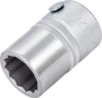 HAZET Dopsleutel 1000Z-22 · 3/4 inch (20 mm) vierkant hol · Buitentwaalfkant profiel · SW 22 mm