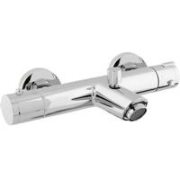 Go by Van Marcke Move Badmengkraan - thermostatisch - waterbesparend - hartafstand 15cm - veiligheidsblokkering - keramische schijven - rozetten - S-koppelingen - chroom 8040-03