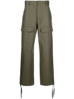 Kenzo pantalon droit à poches cargo - Vert - thumbnail