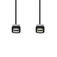 Mini-DisplayPort-Kabel | Mini-DisplayPort Male - Mini-DisplayPort Male | 1,0 m | Zwart - thumbnail