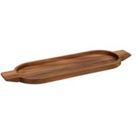 Serveerplank voor hapjes/tapas - 15 x 48 cm - acacia hout - borrelplank
