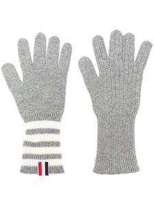 Thom Browne gants en cachemire - Gris