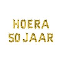 Folie ballon slinger - Hoera 50 jaar