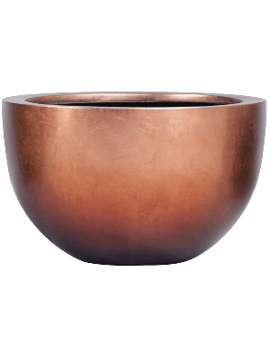 Baq Metallic Silver leaf Bowl matt copper, 45x27cm
