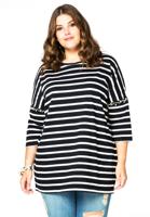 Yoek Wijd shirt parels | Blauw | Maat 54/56