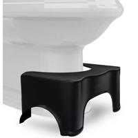 Toiletkrukje Zwart WC Krukje Volwassenen WC Krukje voor de juiste houding - thumbnail