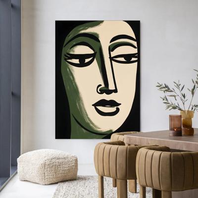 Urban Cotton Wandkleed 'Artemis' 145 x 190cm in Frame - black