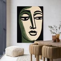Urban Cotton Wandkleed 'Artemis' 145 x 190cm in Frame - black