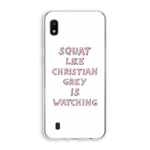 Christian Grey: Samsung Galaxy A10 Transparant Hoesje