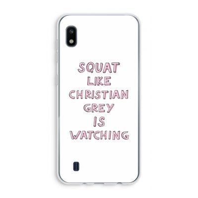 Christian Grey: Samsung Galaxy A10 Transparant Hoesje