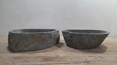 Waschschale Natur Satz RM250347AB, 48x36x15 cm