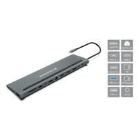 Conceptronic DONN17G laptop dock & poortreplicator Bedraad USB 3.2 Gen 1 (3.1 Gen 1) Type-C Grijs