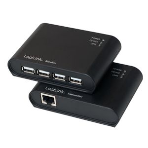 LogiLink Serieel Adapter [1x USB-A 2.0 stekker - 1x D-sub stekker 9-polig] 1.5 m Zwart