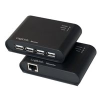LogiLink Serieel Adapter [1x USB-A 2.0 stekker - 1x D-sub stekker 9-polig] 1.5 m Zwart - thumbnail