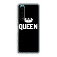 Queen zwart: Sony Xperia 5 III Transparant Hoesje