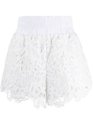 Max & Moi short à empiècements en dentelle - Blanc