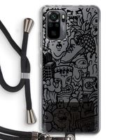 Vexx Black Mixtape: Xiaomi Redmi Note 10 Pro Transparant Hoesje met koord