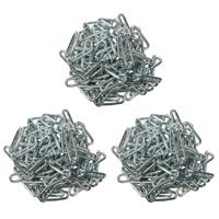Benson Ketting - 3x - voetkettingen - kettingschakels - staal - 3 meter - 3mm - Handelsketting