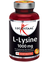 Lucovitaal L-Lysine 1000mg Kauwtabletten Lucovitaal L-Lysine 1000mg Kauwtabletten