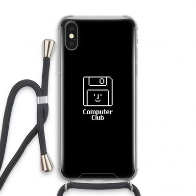 Hello: iPhone XS Transparant Hoesje met koord