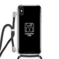 Hello: iPhone XS Transparant Hoesje met koord