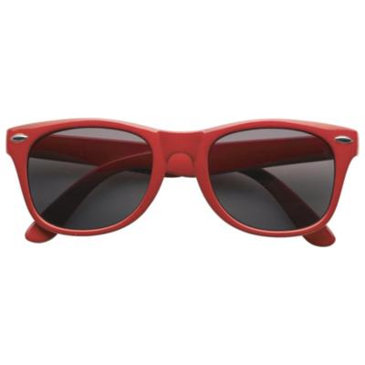 Feest Zonnebril - rood - kunststof - volwassenen - dames/heren