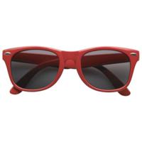Feest Zonnebril - rood - kunststof - volwassenen - dames/heren