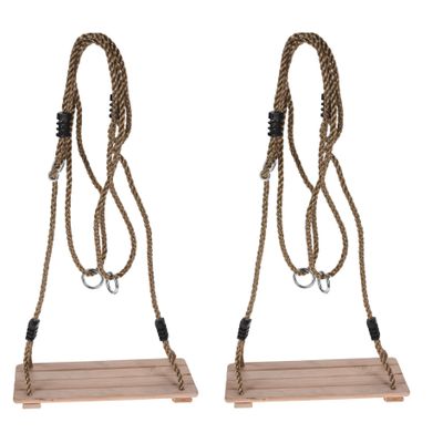 Set van 2x stuks houten schommels / kinderschommels 40 x 16 cm