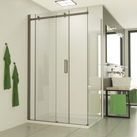 Douchecabine SaniClear Supreme | 100x100x200 cm | 1 Schuifdeur | Rvs look Douchecabine SaniClear Supreme | 100x100x200 cm | 1 Schuifdeur | Rvs look