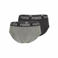 Pakket met onderbroeken Puma Basic Grijs 2 Onderdelen - Maat: L