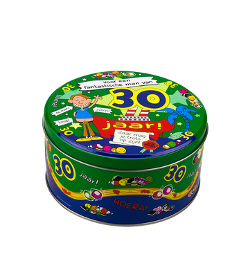 Snoeptrommel 30 jaar man