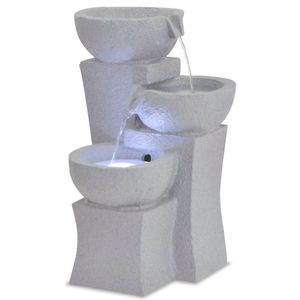 VidaXL Binnenfontein met led-verlichting polyresin