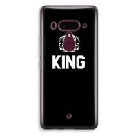 King zwart: HTC U12+ Transparant Hoesje