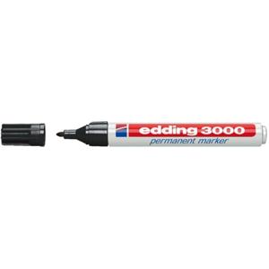 Edding 3000 permanent marker 1,5-3mm rond zwart
