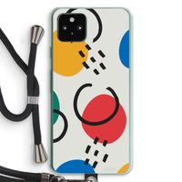 Illustratieve pop 3: Pixel 5a 5G Transparant Hoesje met koord