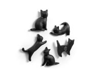 Trendform Meow koelkastmagneet Polyresin (hars) Zwart 5 stuk(s) - thumbnail