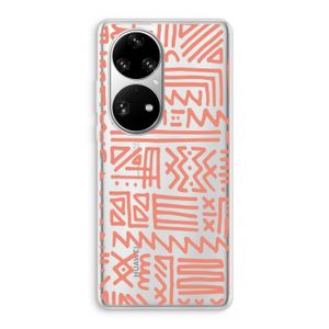 Marrakech Pink: Huawei P50 Pro Transparant Hoesje