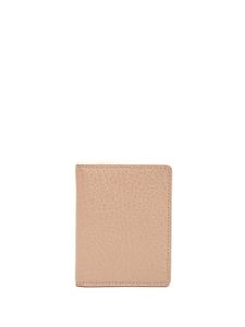 Maison Margiela four-stitch leather card holder - Tons neutres