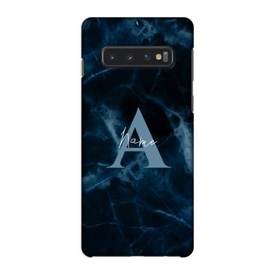 Midnight Marble: Samsung Galaxy S10 4G Volledig Geprint Hoesje