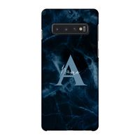 Midnight Marble: Samsung Galaxy S10 4G Volledig Geprint Hoesje