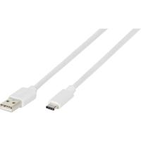 Vivanco USB-kabel USB 2.0 USB-A stekker, USB-C stekker 0.50 m Wit 38755 - thumbnail