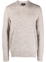 A.P.C. pull en laine mélangée à col rond - Tons neutres