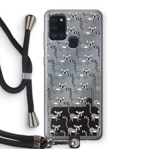 Makis: Samsung Galaxy A21s Transparant Hoesje met koord