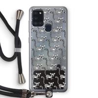 Makis: Samsung Galaxy A21s Transparant Hoesje met koord